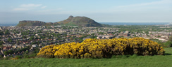 Arthur's Seat and Salisbury Crags seen from Blackford Hill